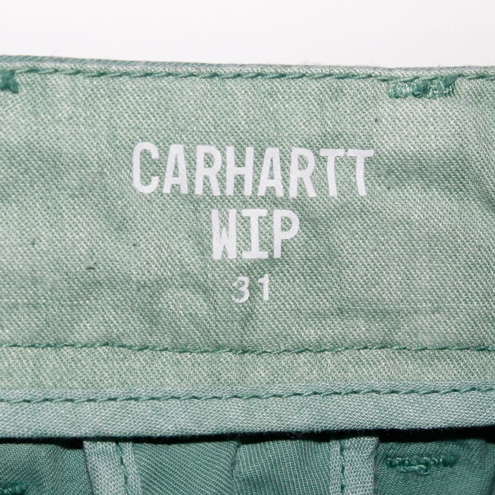 Carhartt WIP "John Short" in "Catnip" Faded Seafoam Green - Picture 13 of 15
